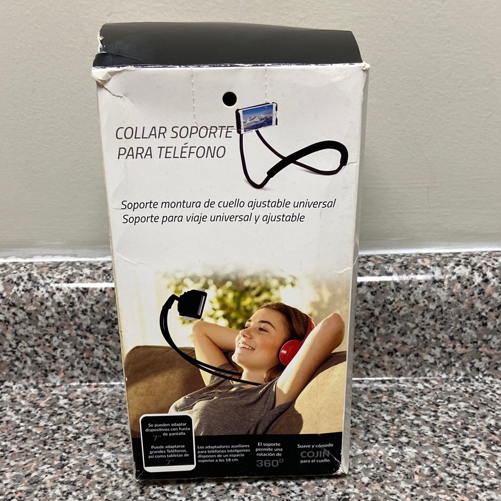 Collar Universal Adjustable Phone Holder - Black